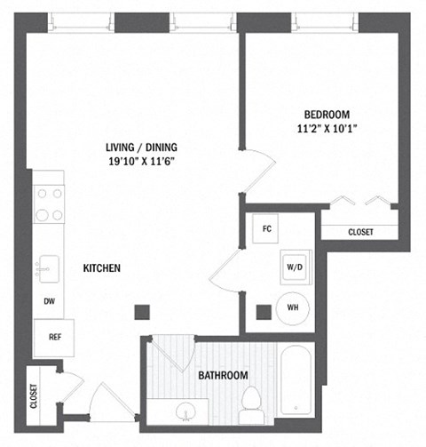 Floor plan at Jack Flats by Windsor, Massachusetts, 02176